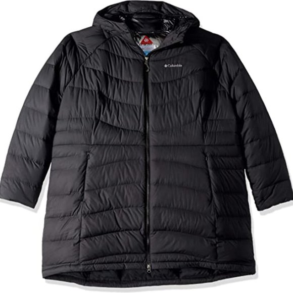 NWT Columbia Women's Winter Haven Plus Size Mid Jacket Black Size 1X $325 6D483